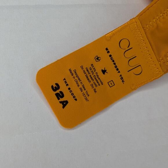 CUUP The Scoop Bra 32A Orange - Picture 5 of 8